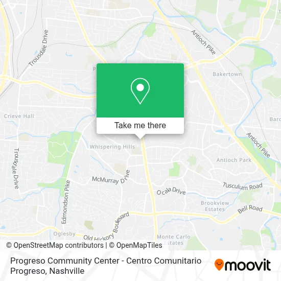 Progreso Community Center - Centro Comunitario Progreso map