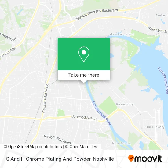 S And H Chrome Plating And Powder map
