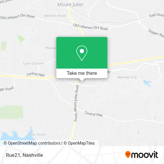 Rue21 map
