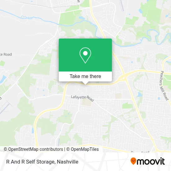 R And R Self Storage map
