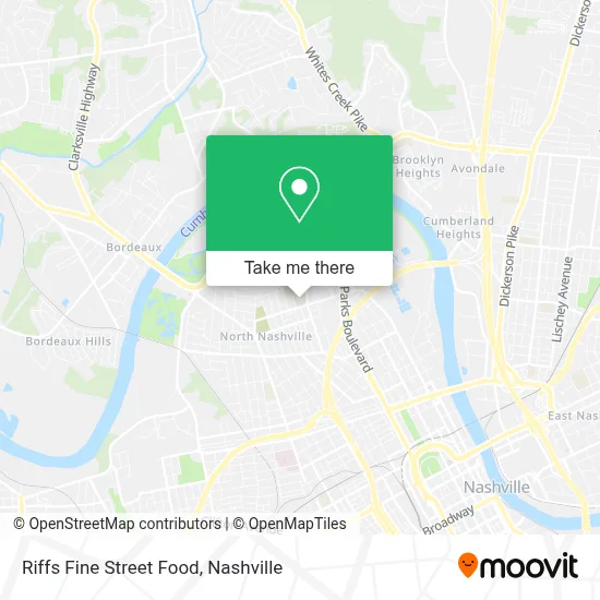 Riffs Fine Street Food map