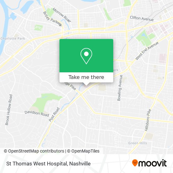 Mapa de St Thomas West Hospital