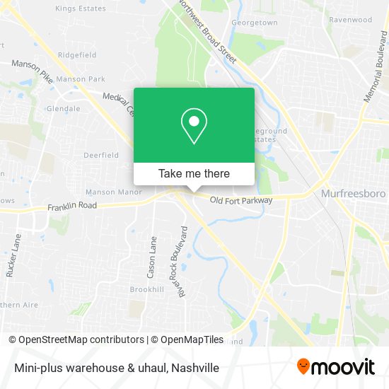 Mapa de Mini-plus warehouse & uhaul