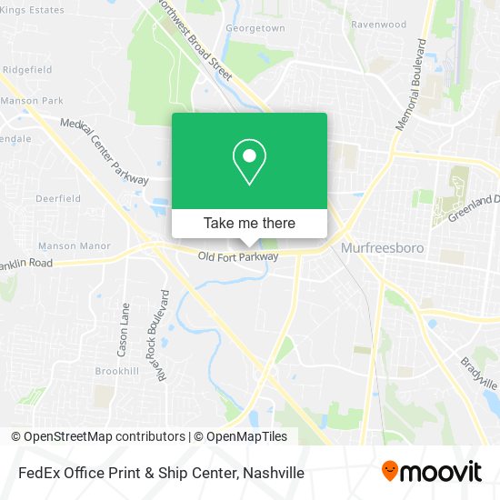 Mapa de FedEx Office Print & Ship Center