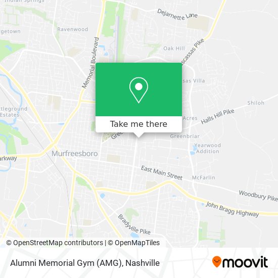 Alumni Memorial Gym (AMG) map