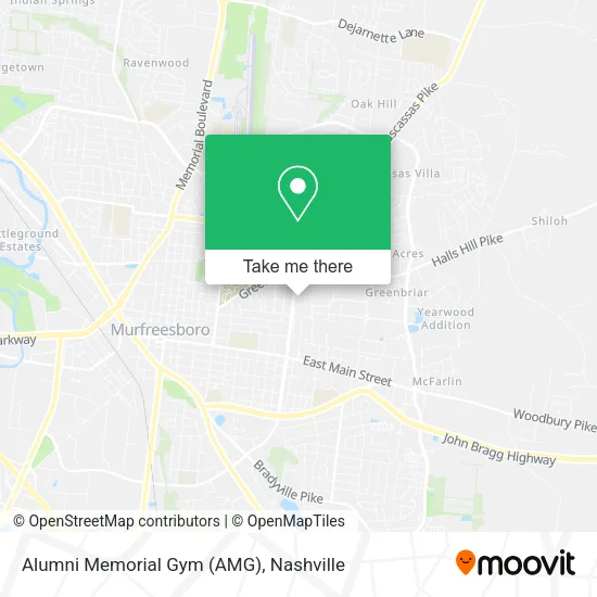Alumni Memorial Gym (AMG) map