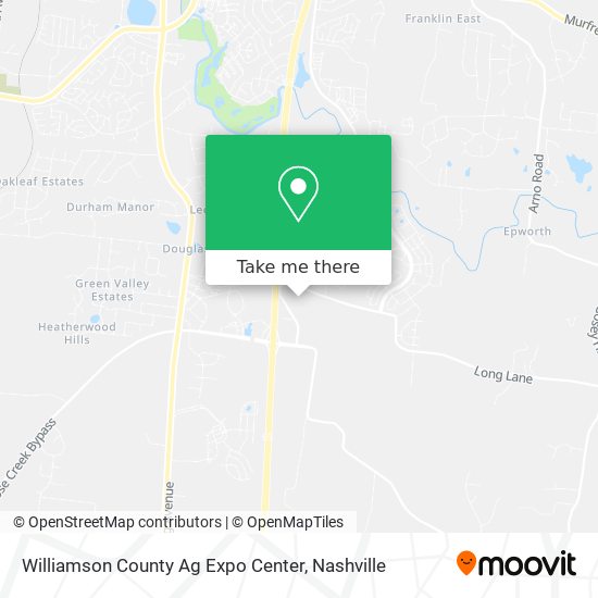 Williamson County Ag Expo Center map