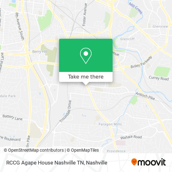 Mapa de RCCG Agape House Nashville TN