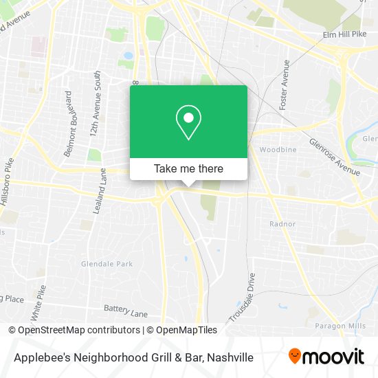 Mapa de Applebee's Neighborhood Grill & Bar