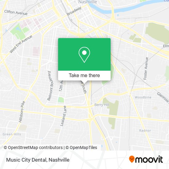 Mapa de Music City Dental