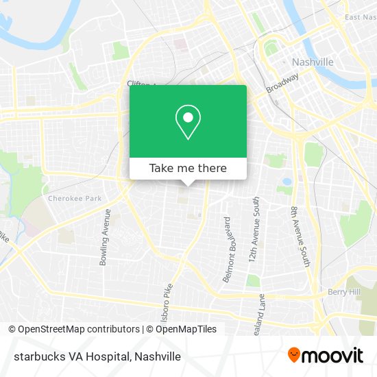 Mapa de starbucks VA Hospital