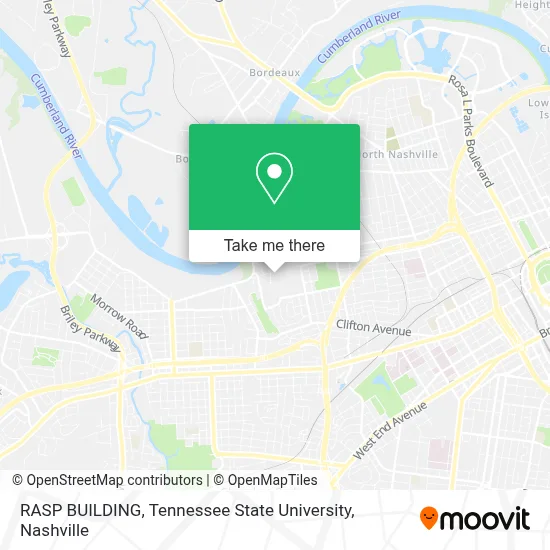 RASP BUILDING, Tennessee State University map