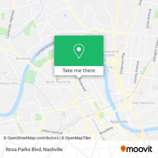 Rosa Parks Blvd map