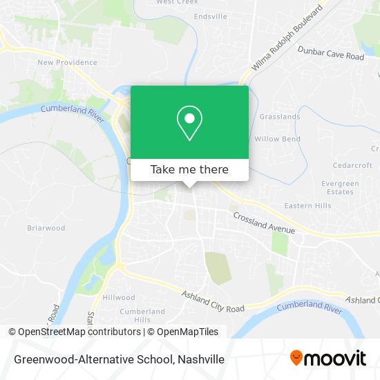 Mapa de Greenwood-Alternative School