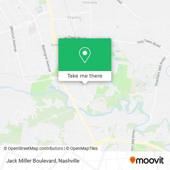 Jack Miller Boulevard map