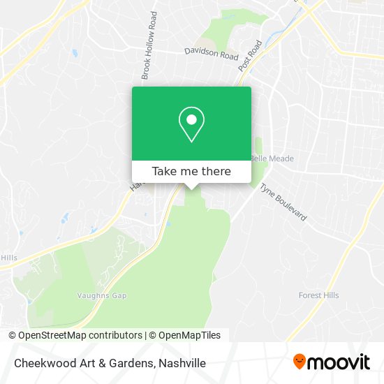 Cheekwood Art & Gardens map