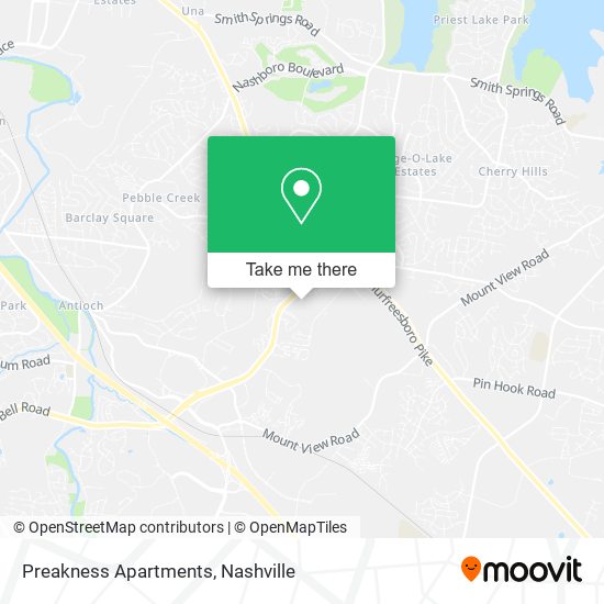 Preakness Apartments map