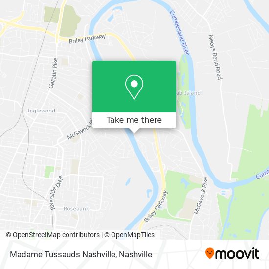 Madame Tussauds Nashville map