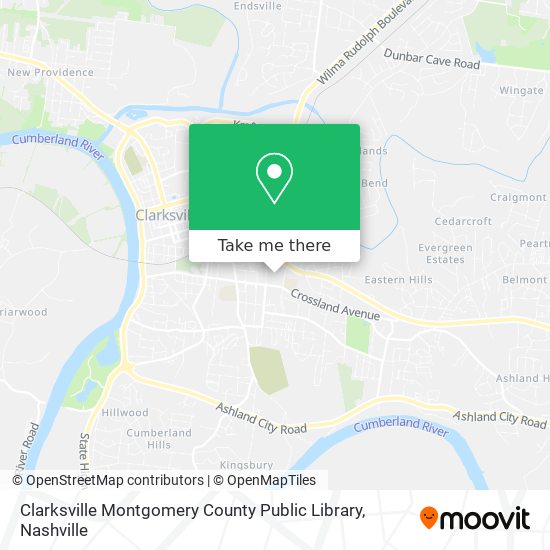 Clarksville Montgomery County Public Library map