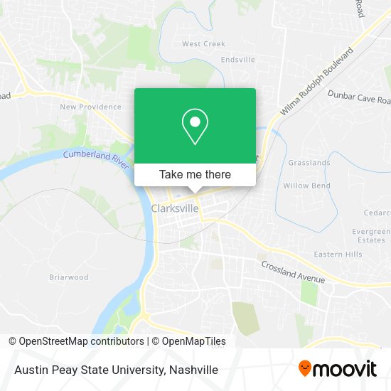 Austin Peay State University map