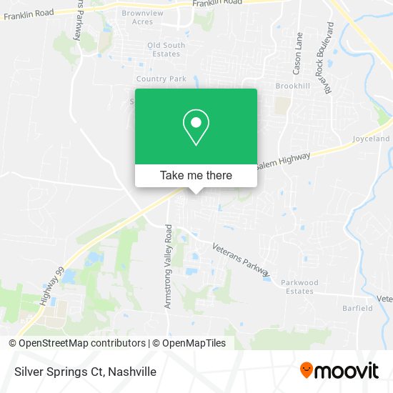 Mapa de Silver Springs Ct