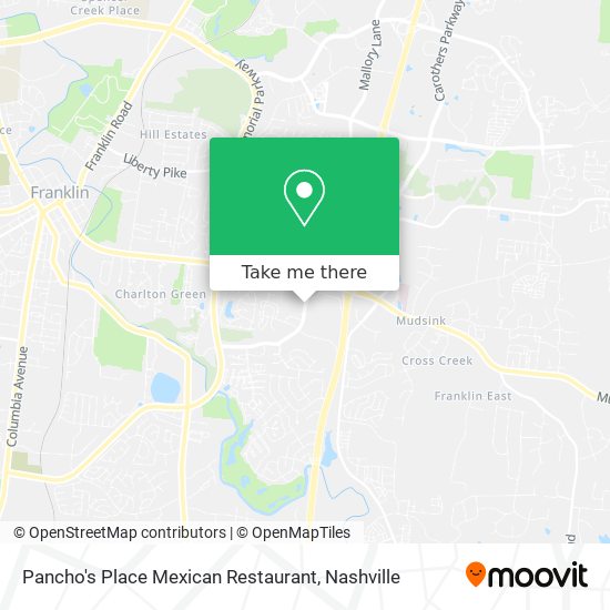 Mapa de Pancho's Place Mexican Restaurant