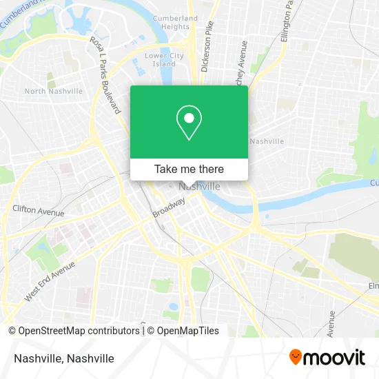 Nashville map