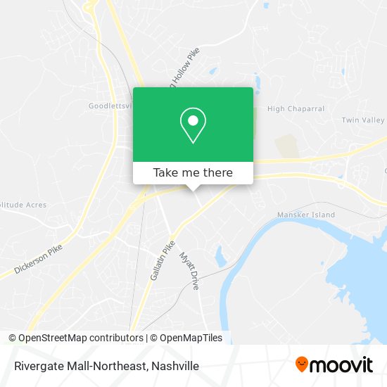 Mapa de Rivergate Mall-Northeast