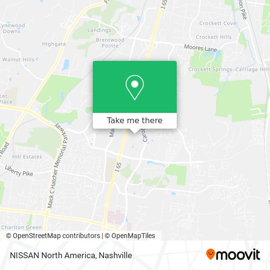 NISSAN North America map