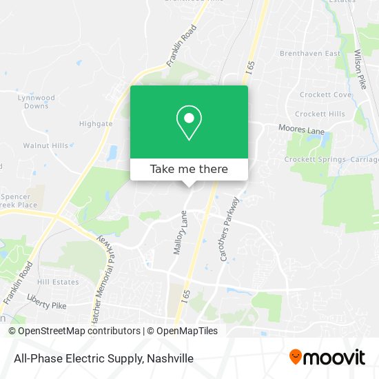 All-Phase Electric Supply map