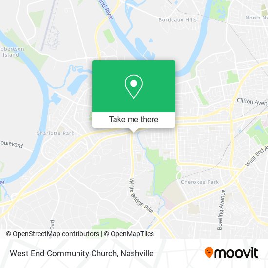 West End Community Church map