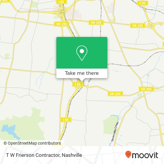 T W Frierson Contractor map