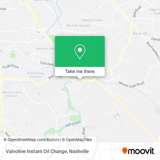 Mapa de Valvoline Instant Oil Change