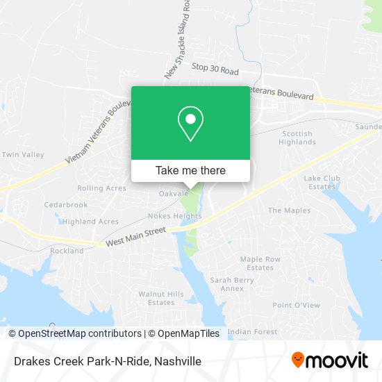 Drakes Creek Park-N-Ride map