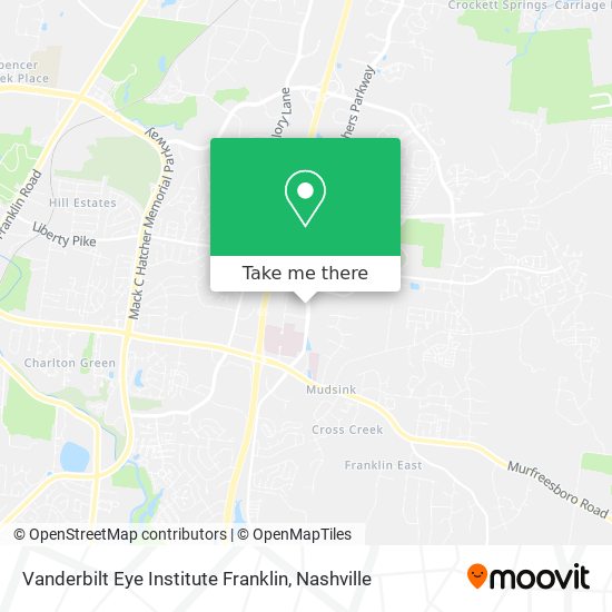 Vanderbilt Eye Institute Franklin map