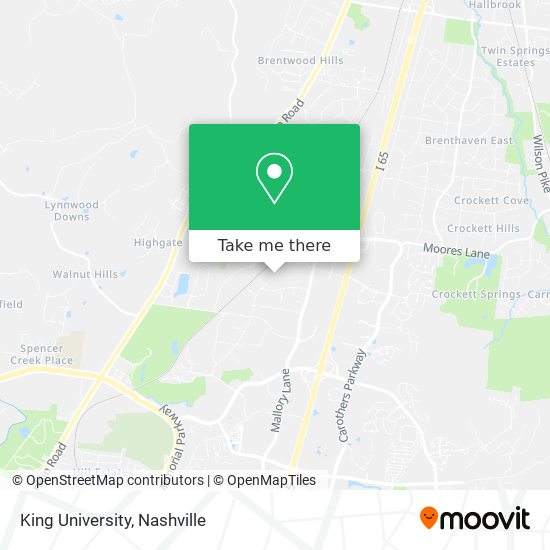 King University map