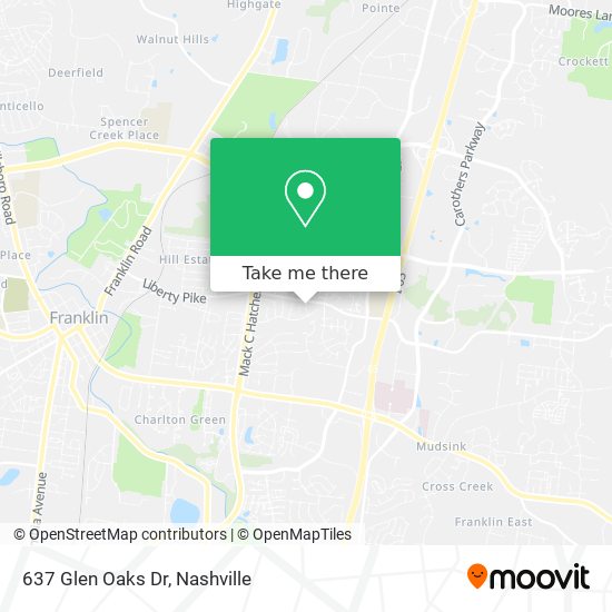 Mapa de 637 Glen Oaks Dr