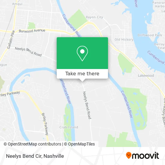Neelys Bend Cir map