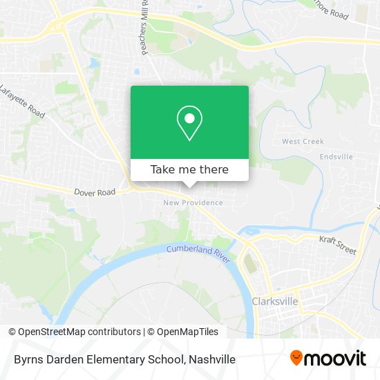Byrns Darden Elementary School map