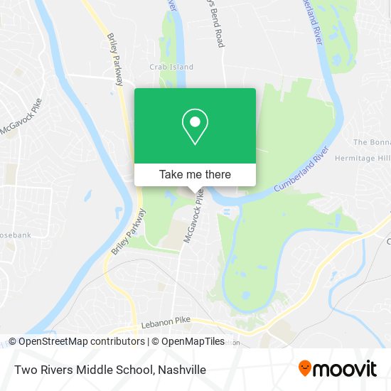 Two Rivers Middle School map