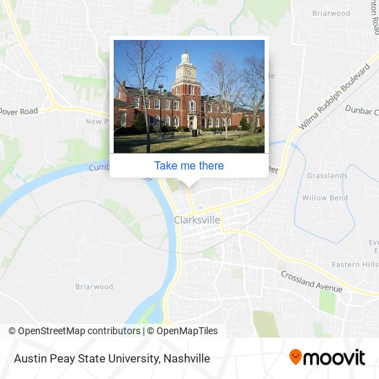 Austin Peay State University map
