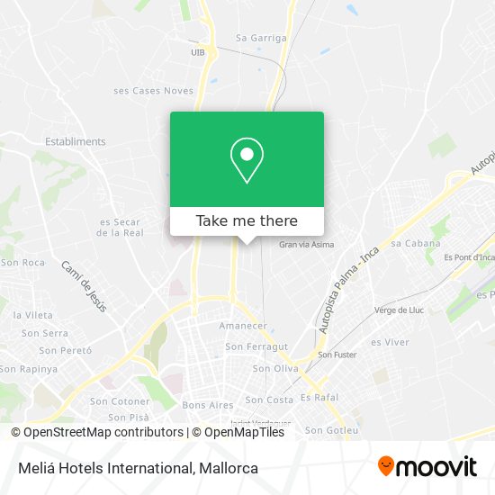 Meliá Hotels International map