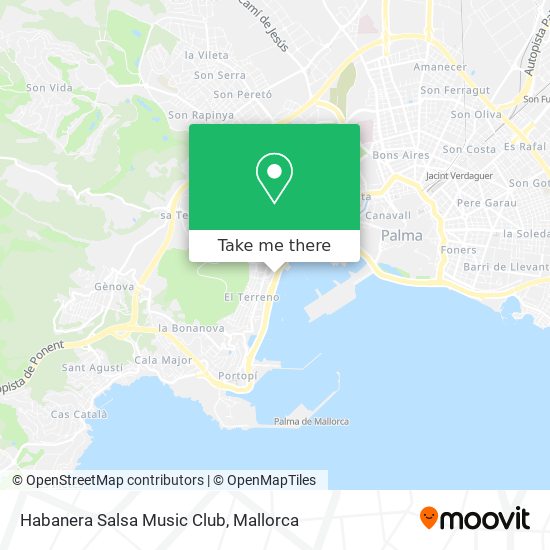 Habanera Salsa Music Club map