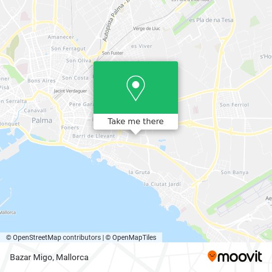 Bazar Migo map