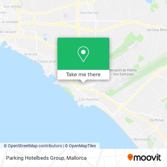 mapa Parking Hotelbeds Group