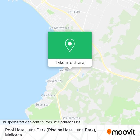 mapa Pool Hotel Luna Park