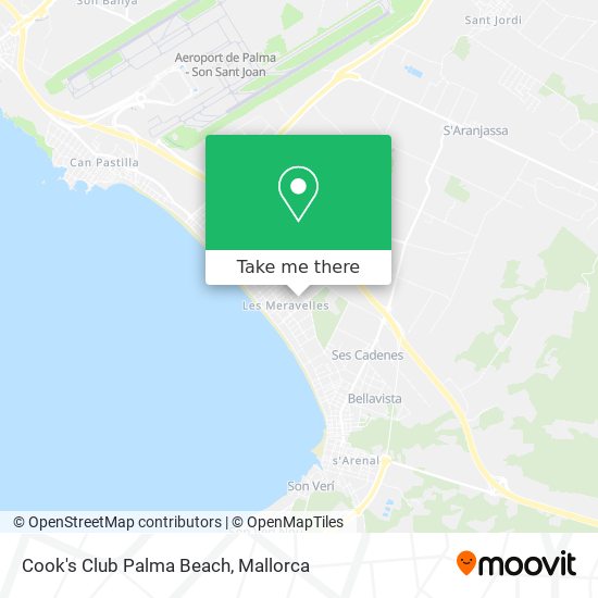 Cook's Club Palma Beach map