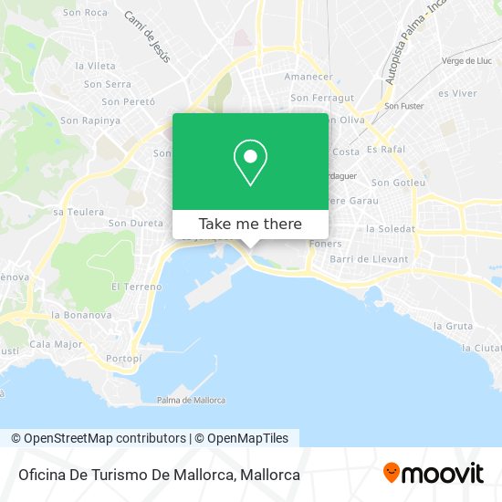 Oficina De Turismo De Mallorca map