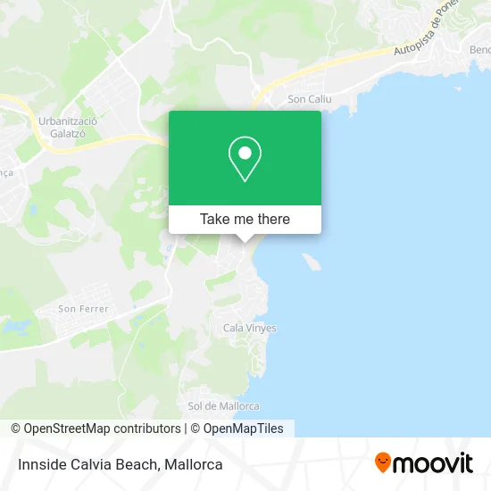 Innside Calvia Beach map