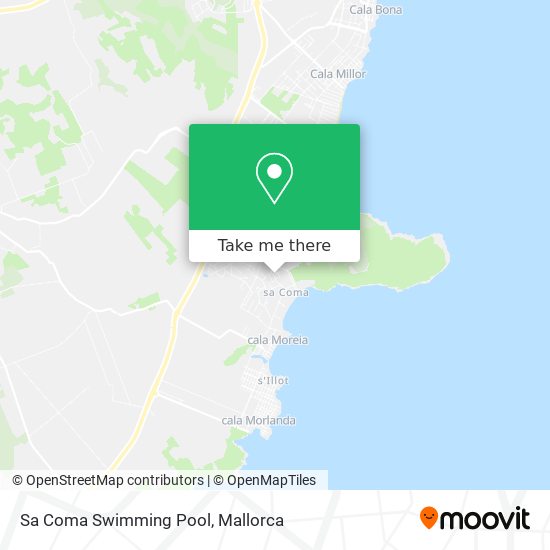 Sa Coma Swimming Pool map